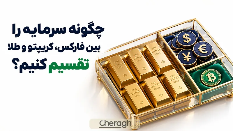 چگونه سرمایه را بین فارکس کریپتو و طلا تقسیم کنیم؟