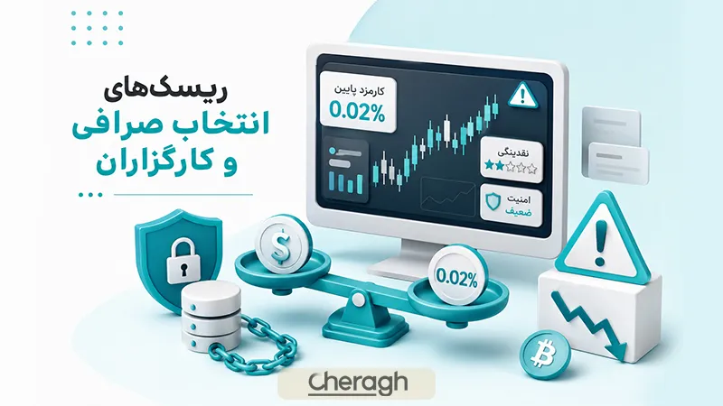 ریسک‌های مرتبط با انتخاب صرافی‌ها و کارگزاران