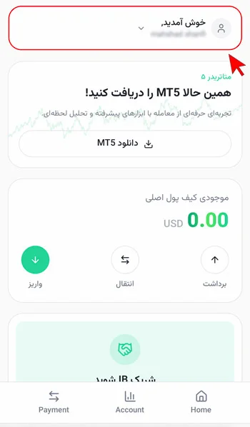 برداشتن کد مشتری از بروکر گرین آپ