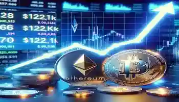 بیتکوین از ۱۲۲ هزار دلار عبور کرد و به رکوردی تازه نزدیک شد؛ اتر تنها ۳٪ با اوج قیمتی ۲۰۲۱ فاصله دارد