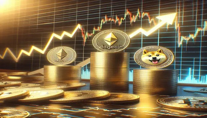 افزایش اتریوم و دوجکوین همزمان با جهش ۱۲ درصدی XRP در صعود دستهجمعی آلتکوینها