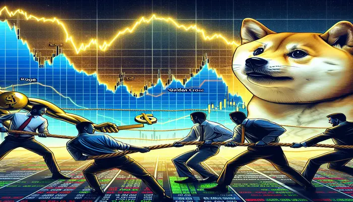 طلوع صلیب طلایی نتوانست DOGE را بالا بکشد؛ فروشندگان موج صعودی را سرکوب کردند