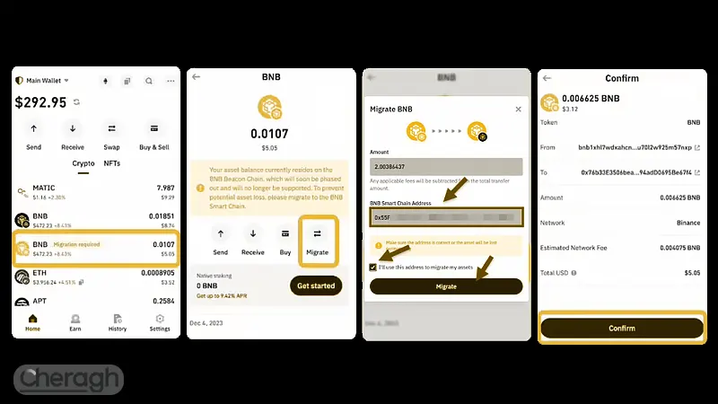 در صورت تایید بر روی دکمه "Confirm" کلیک کنید