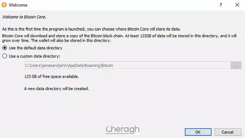 انتخاب محل ذخیرهسازی دادهها