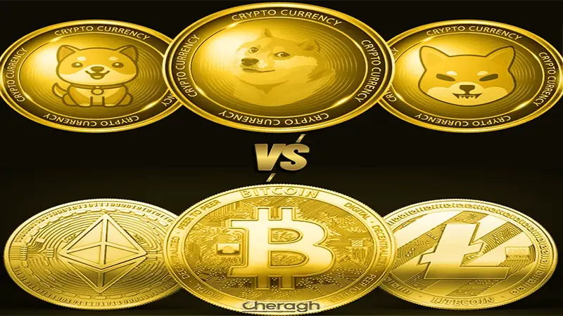 تفاوت ارزهای دیجیتال و میم کوین‌ها