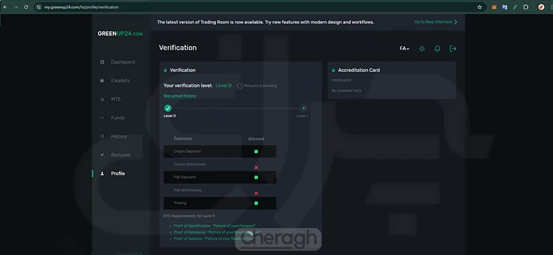 دریافت ایمیل بعد از احراز هویت