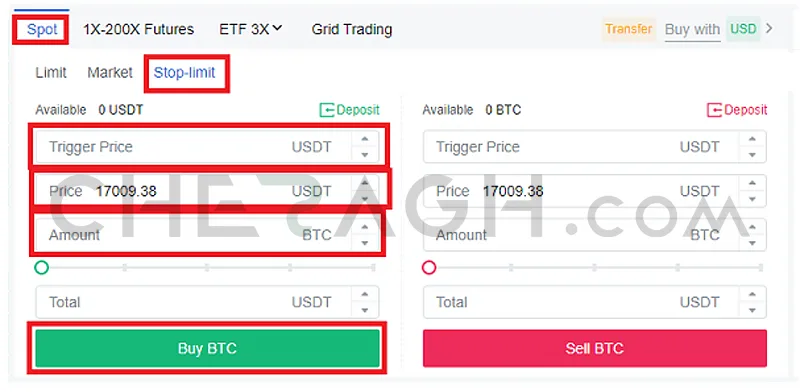 stop-limit در ترید
