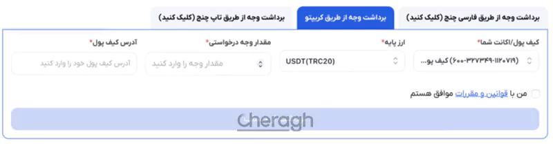 برداشت از حساب
