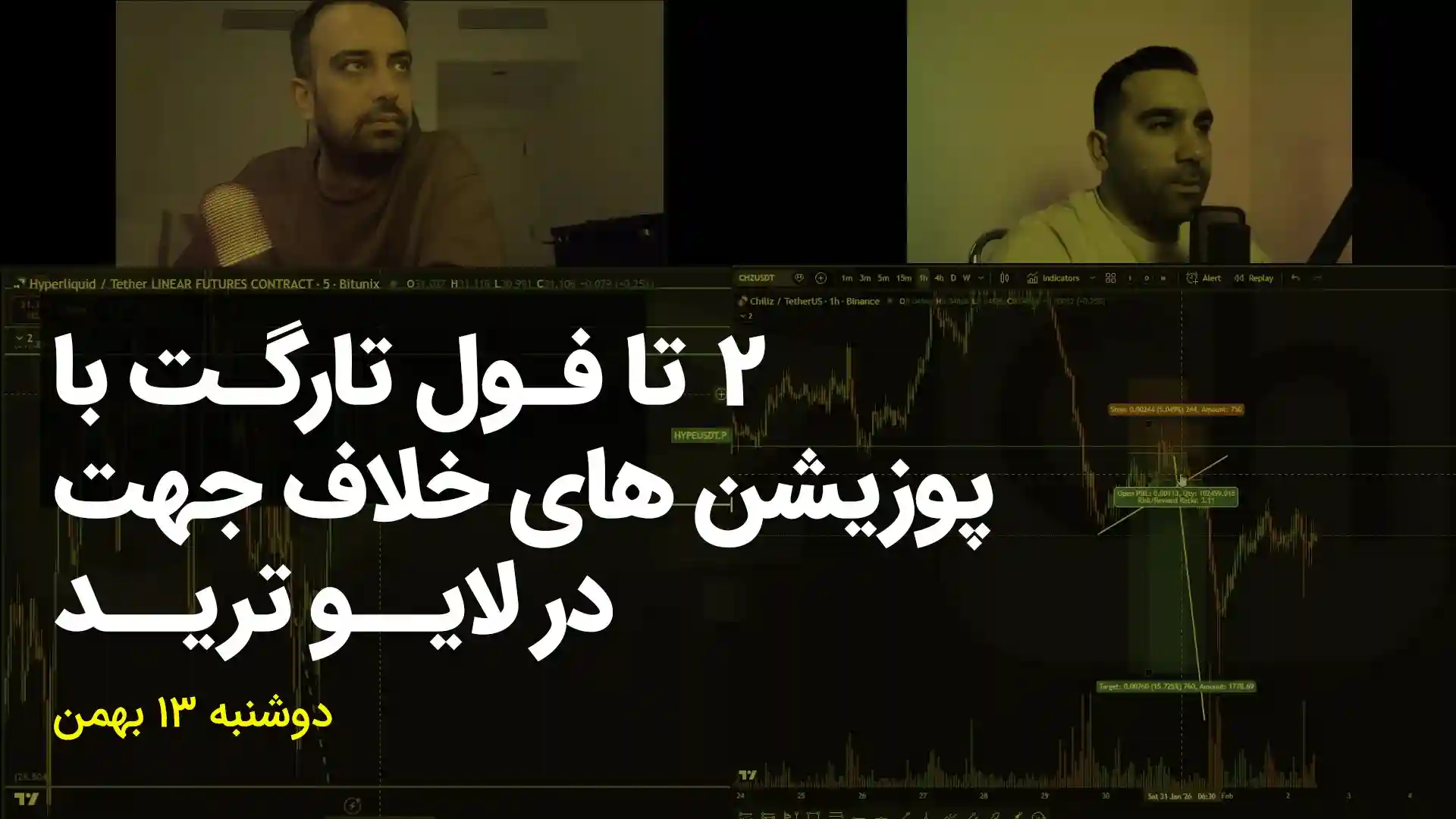 لایو ترید کریپتو ۱۳ بهمن ۱۴۰۴